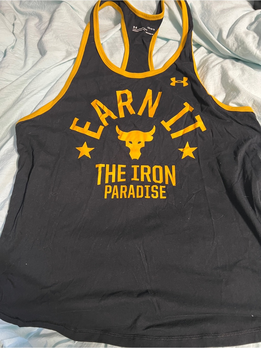 LG Black Tank with Yellow Trim